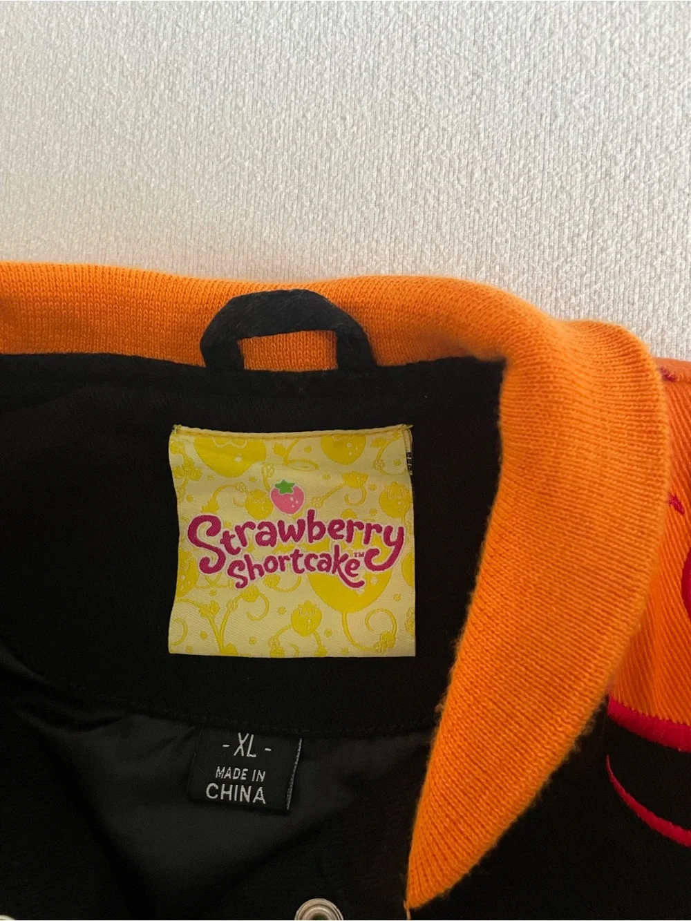 Vintage RR Design Strawberry Shortcake Orange Blossom Kids Racing Jacket XL